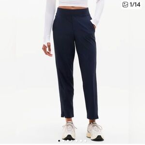 Athleta Women's Navy Straight-Leg Ponte Pants size 10 NWT